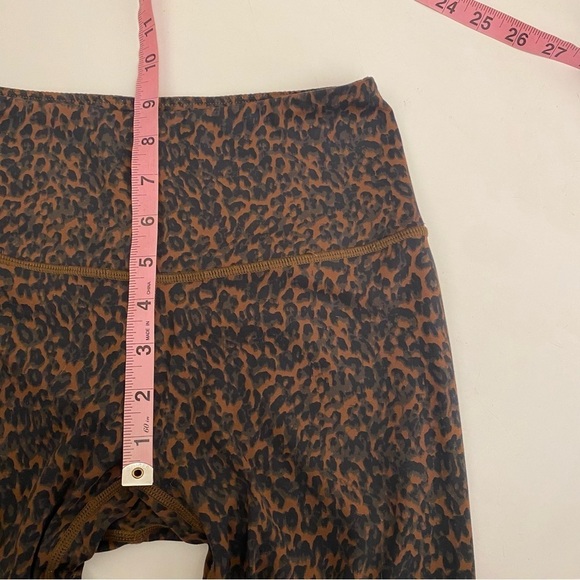 Varley || Let’s Move High Rise Leggings Bronze Distorted Cheetah Brown Small - Picture 10 of 10